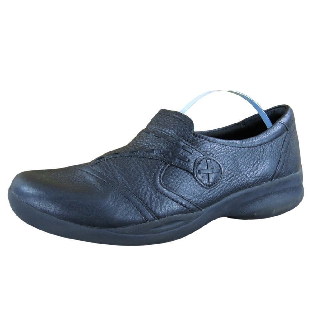 Clarks Women's In-Motion Clog Black Leather Sz 8.5 Medium  Used‎ 2025